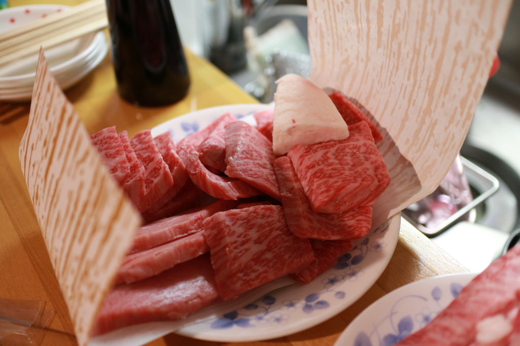 お祝いは焼き肉で