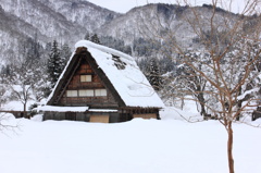 白川郷雪景色