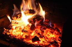 暖炉の時間