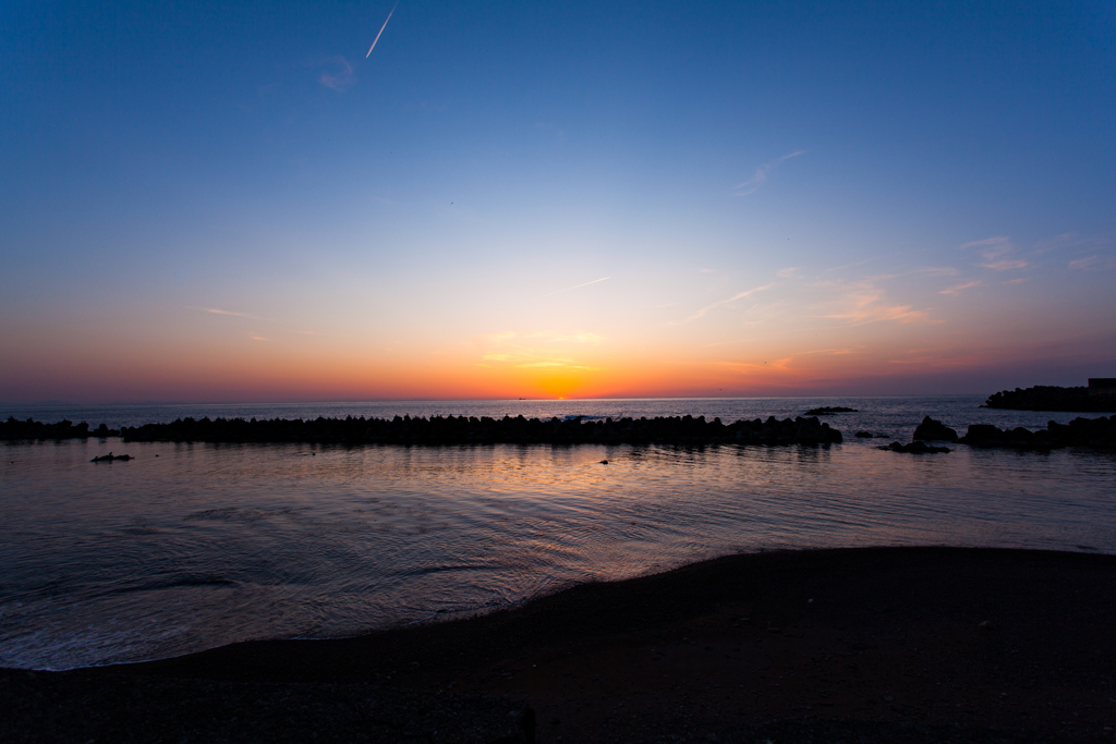 越前 夕景