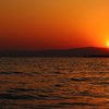 琵琶湖の夕焼け