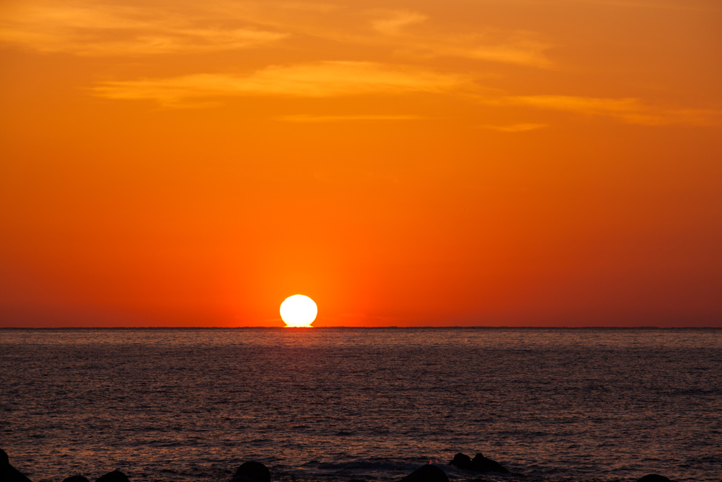 越前 だるま夕日