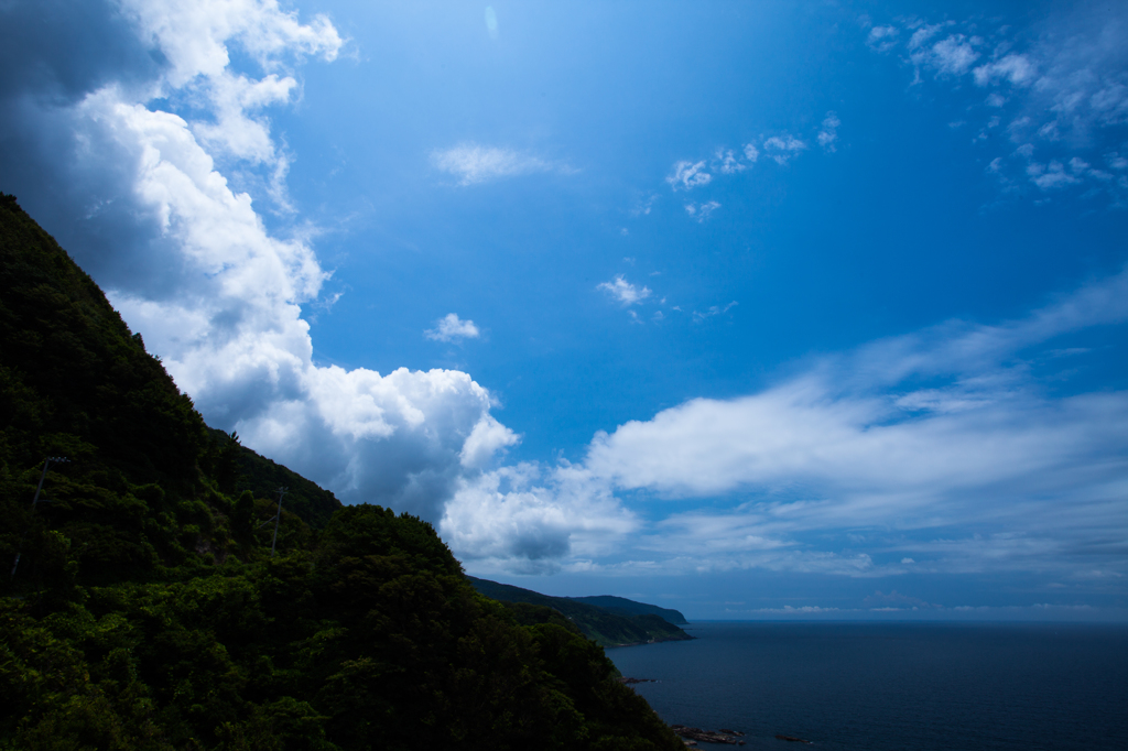 雨上がりの夏空
