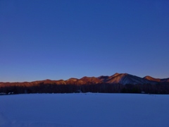 快晴の夕暮れ