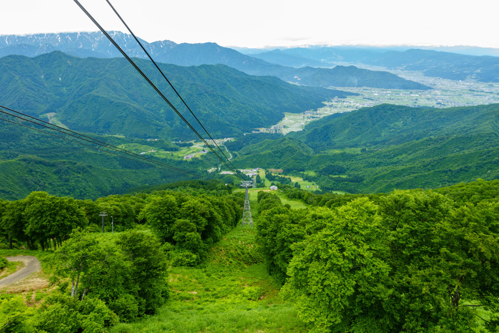 八海山ロープウェイ山頂駅より