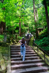 立石寺　石段