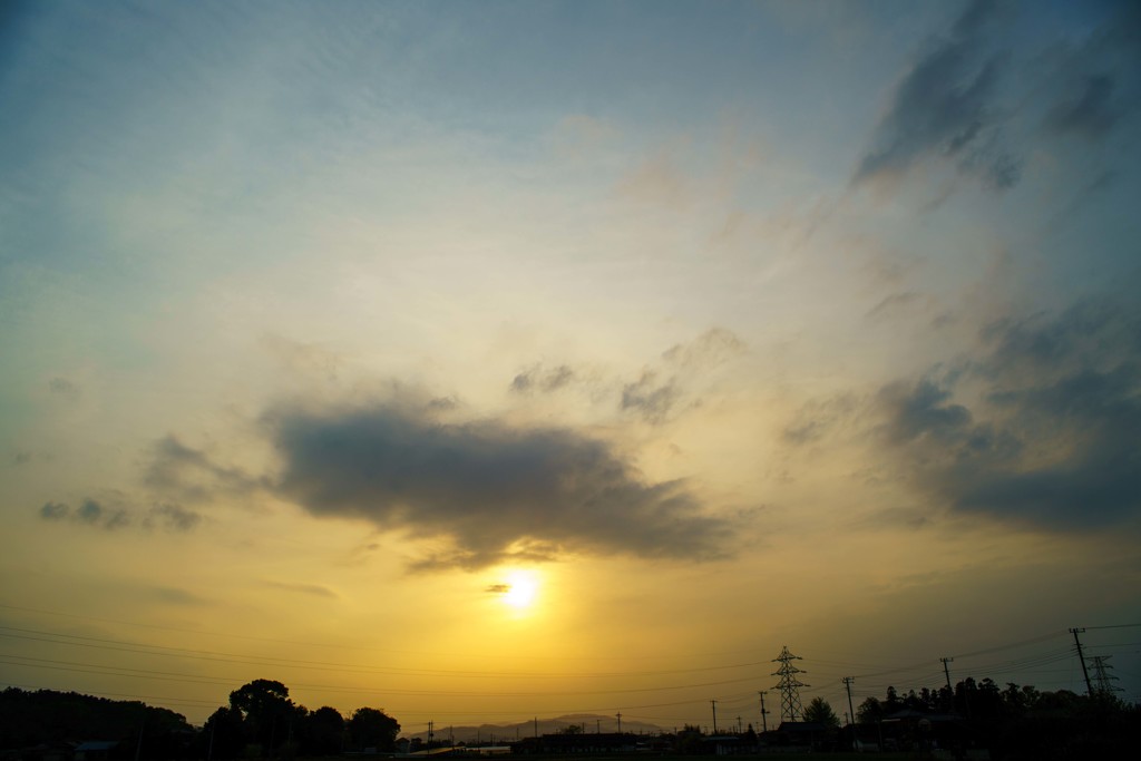 今日の夕暮れ20190421