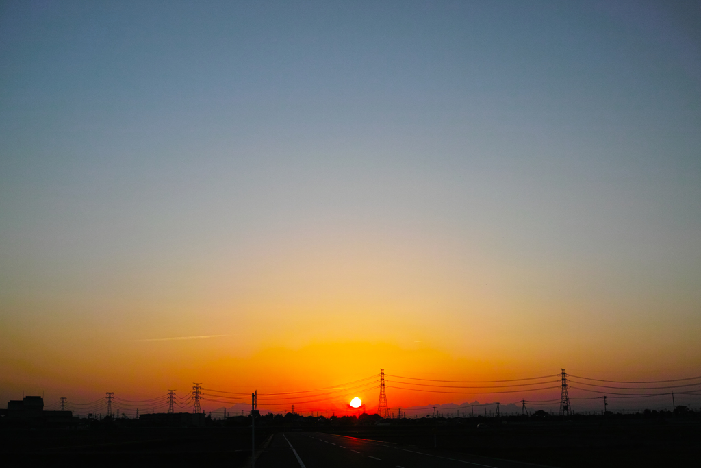 夕暮れ