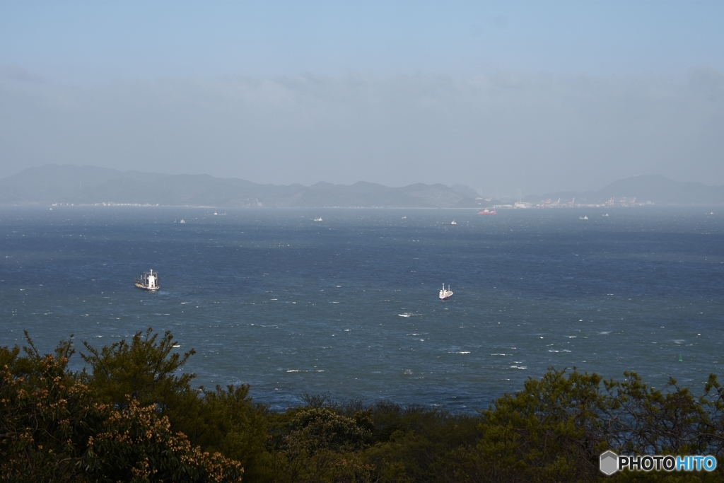 今朝の竜王山からの眺め