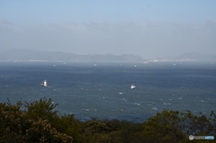 今朝の竜王山からの眺め