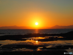 焼野海岸の夕陽