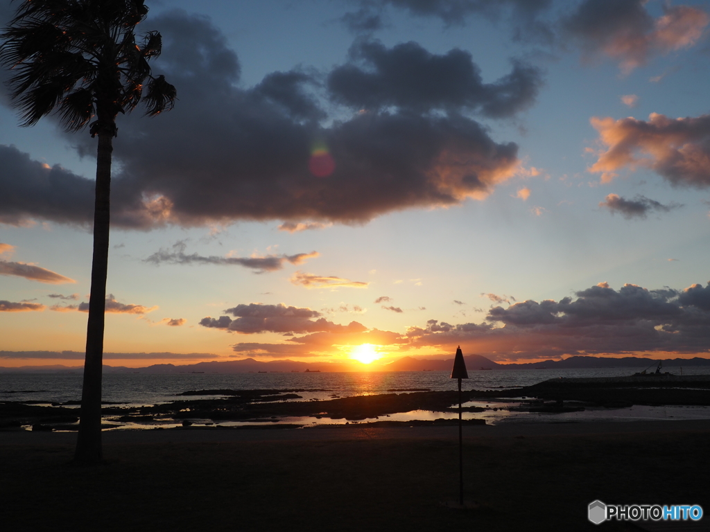 焼野海岸の夕陽