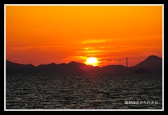 焼野海岸からの夕日