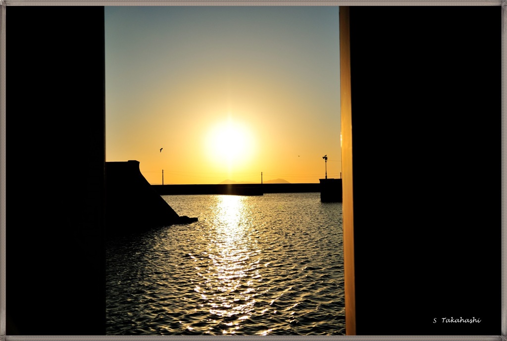 宇部夕日