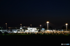 夜の宇部空港