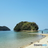 干潮時のみ海の中道で繋がる真宮島