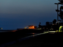 小野田　きららビーチ焼野の夜