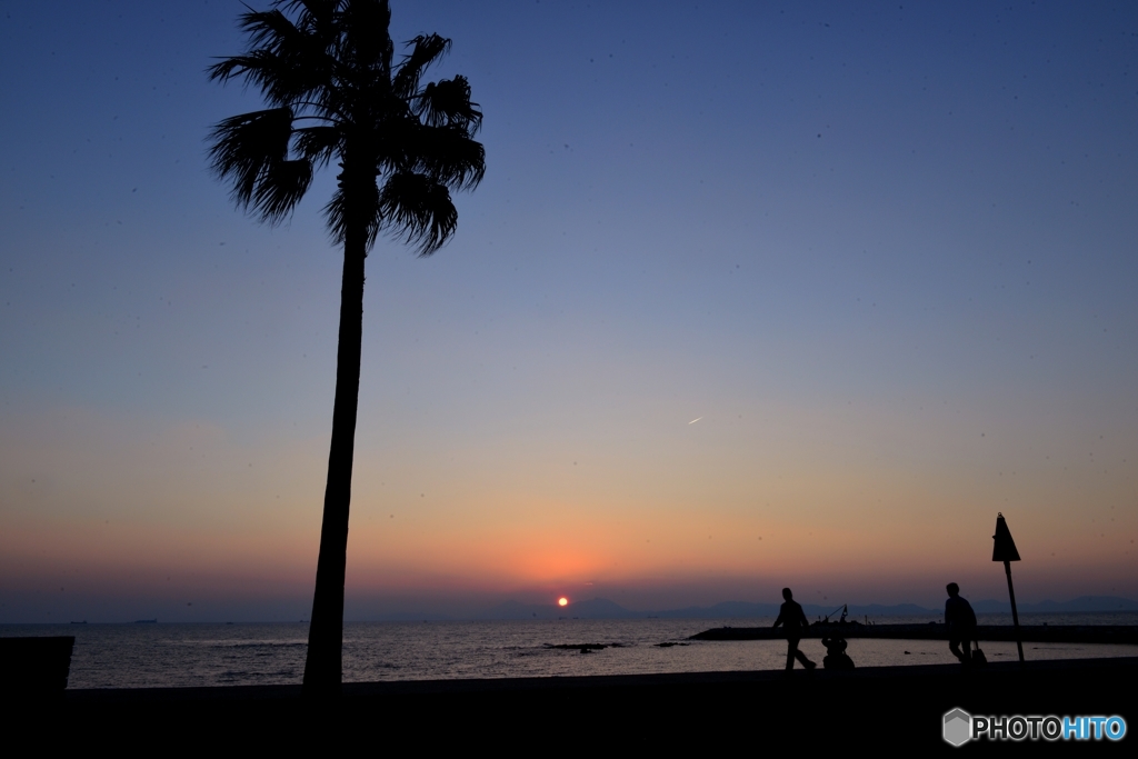 焼野海岸の夕日