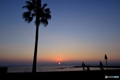 焼野海岸の夕日
