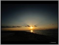 焼野海岸夕日