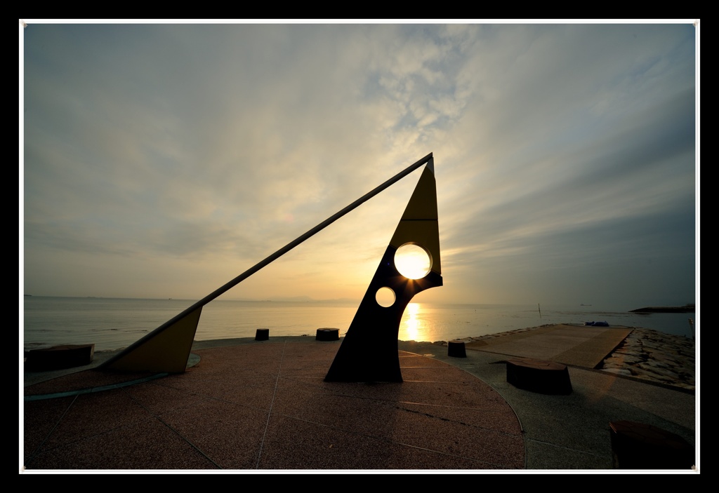 焼野海岸からの夕日