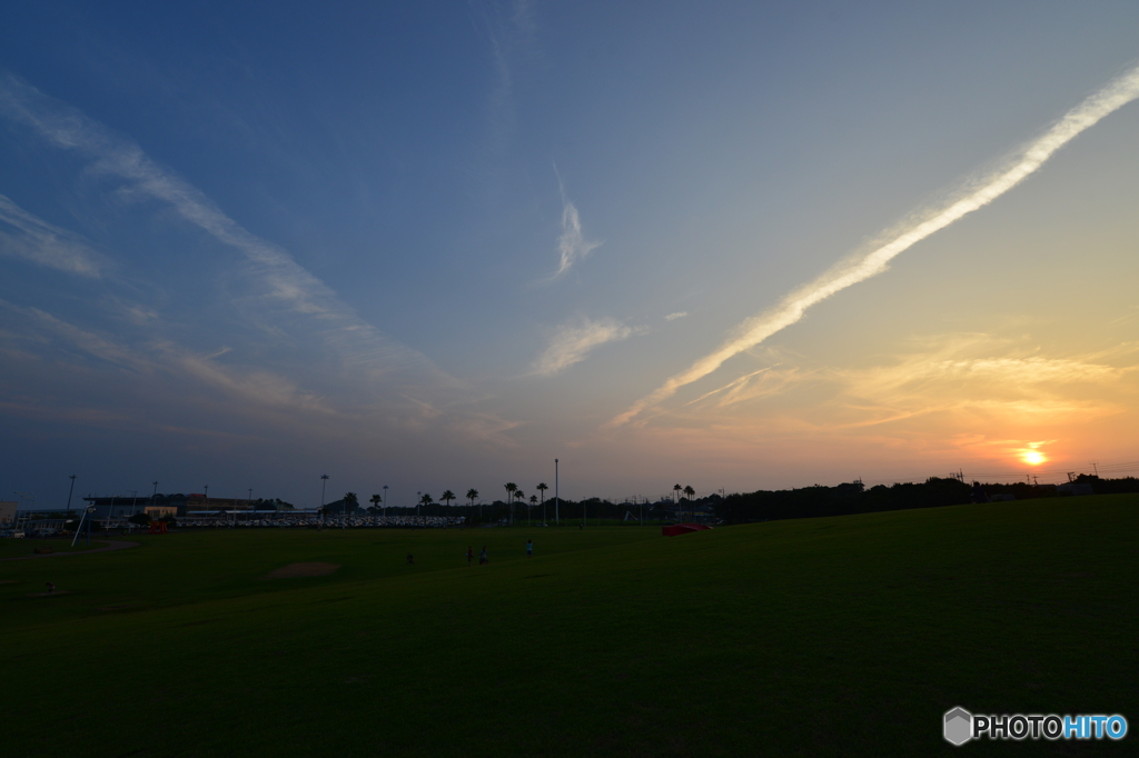 今日の宇部空港横の公園
