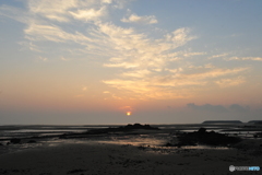 今朝の宇部の海