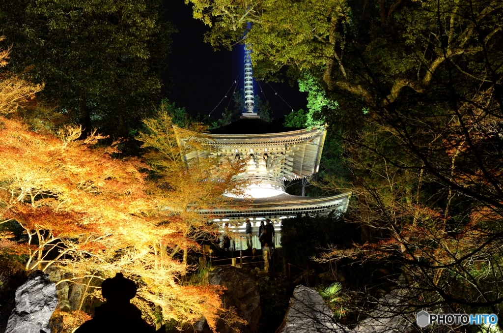 石山寺のライトアップ