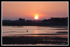 燃ゆる夕日