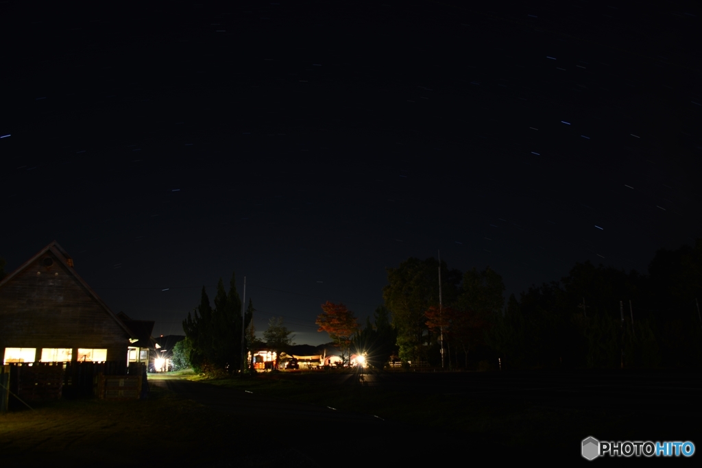 西山高原キャンプ場の夜空