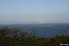 今朝の竜王山からの眺め