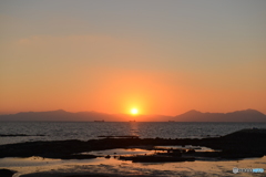 焼野海岸の夕陽