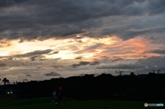 今日の宇部空港横の公園の空