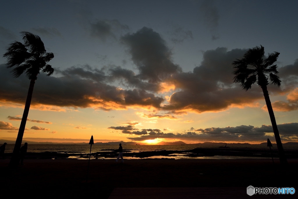 焼野海岸の夕陽