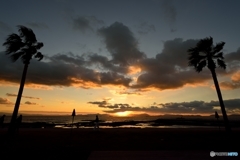 焼野海岸の夕陽