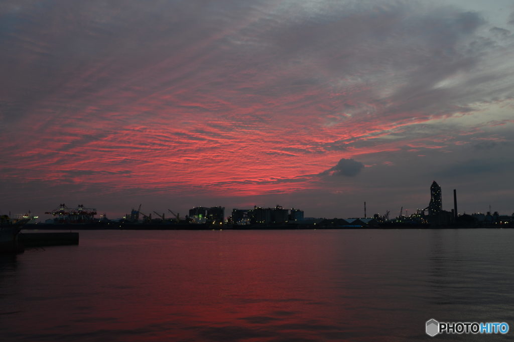 宇部港の空