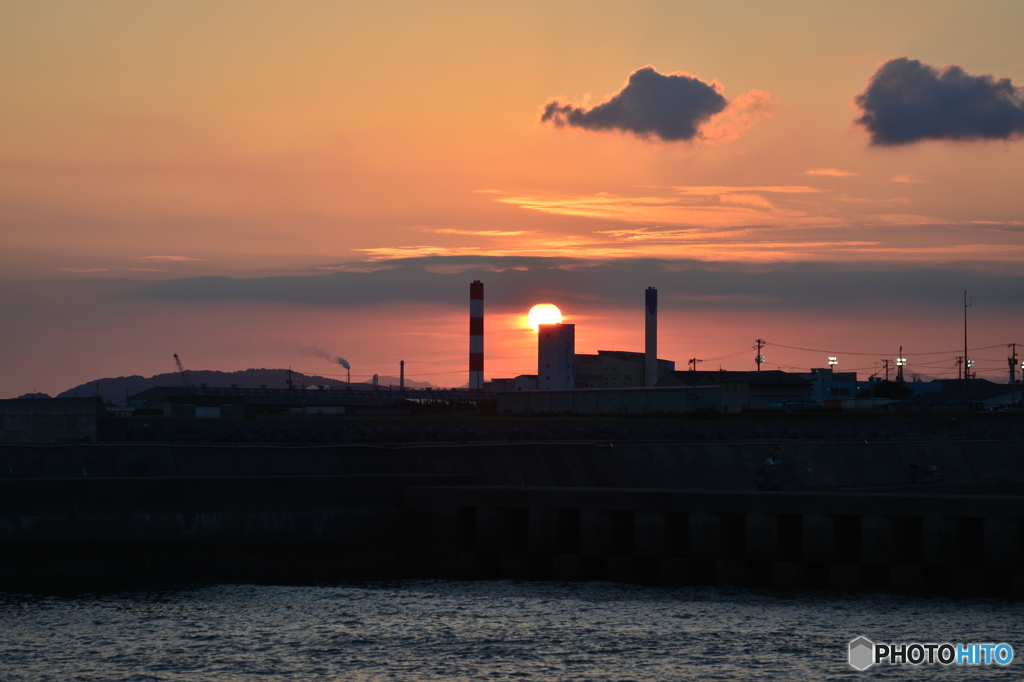 今日の夕陽