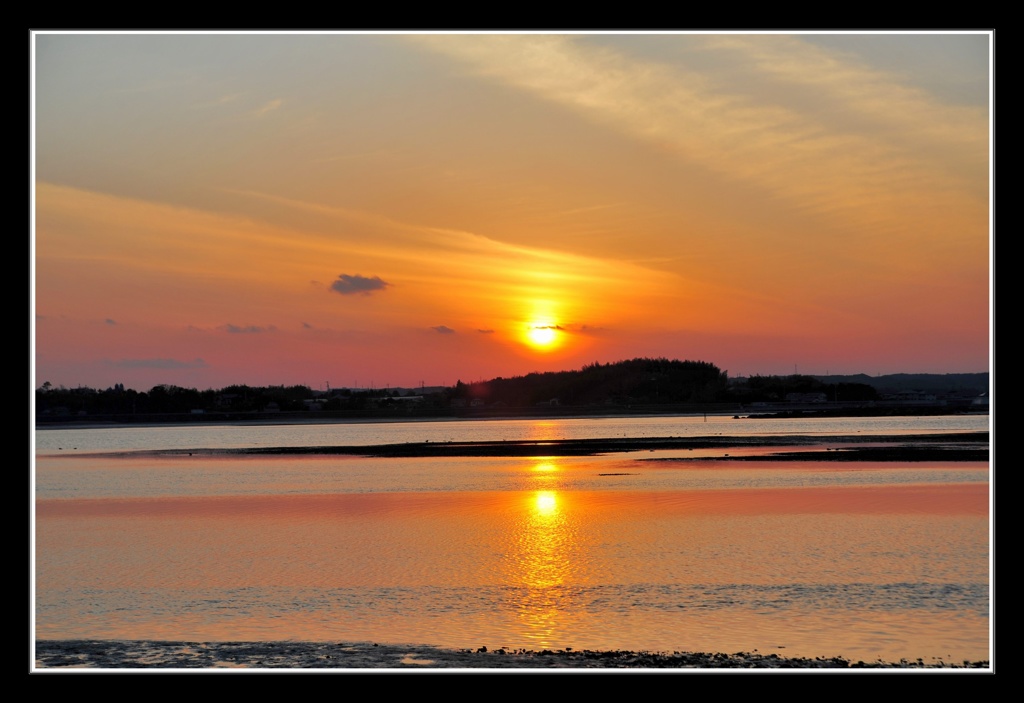 夕日
