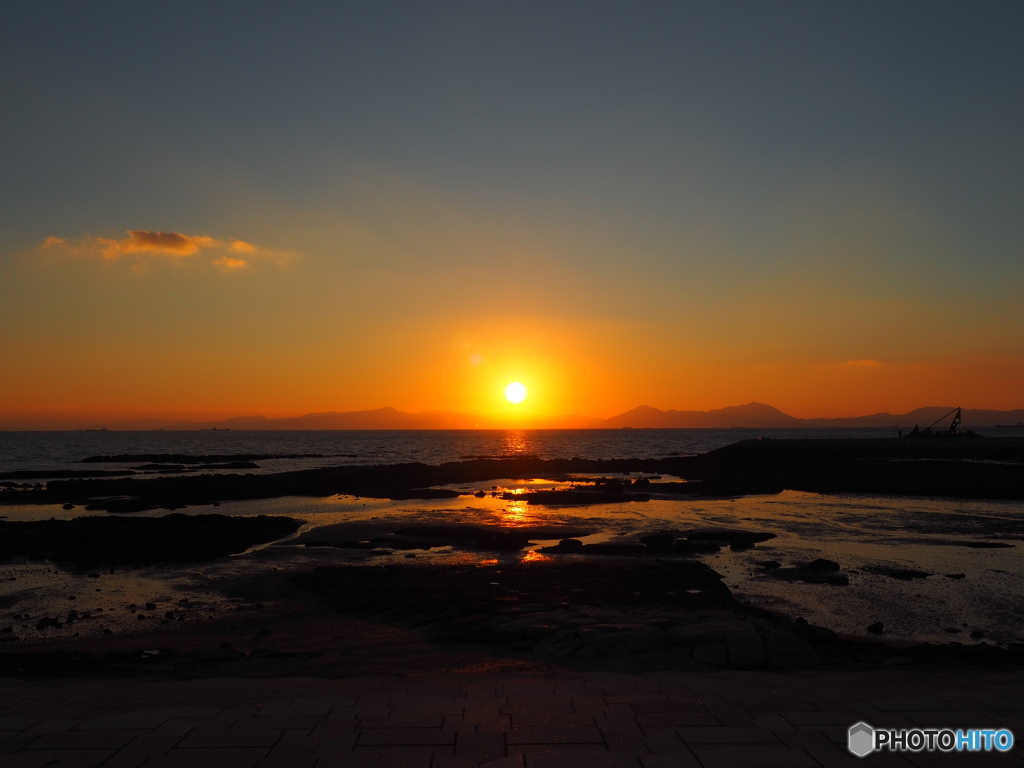焼野海岸の夕陽