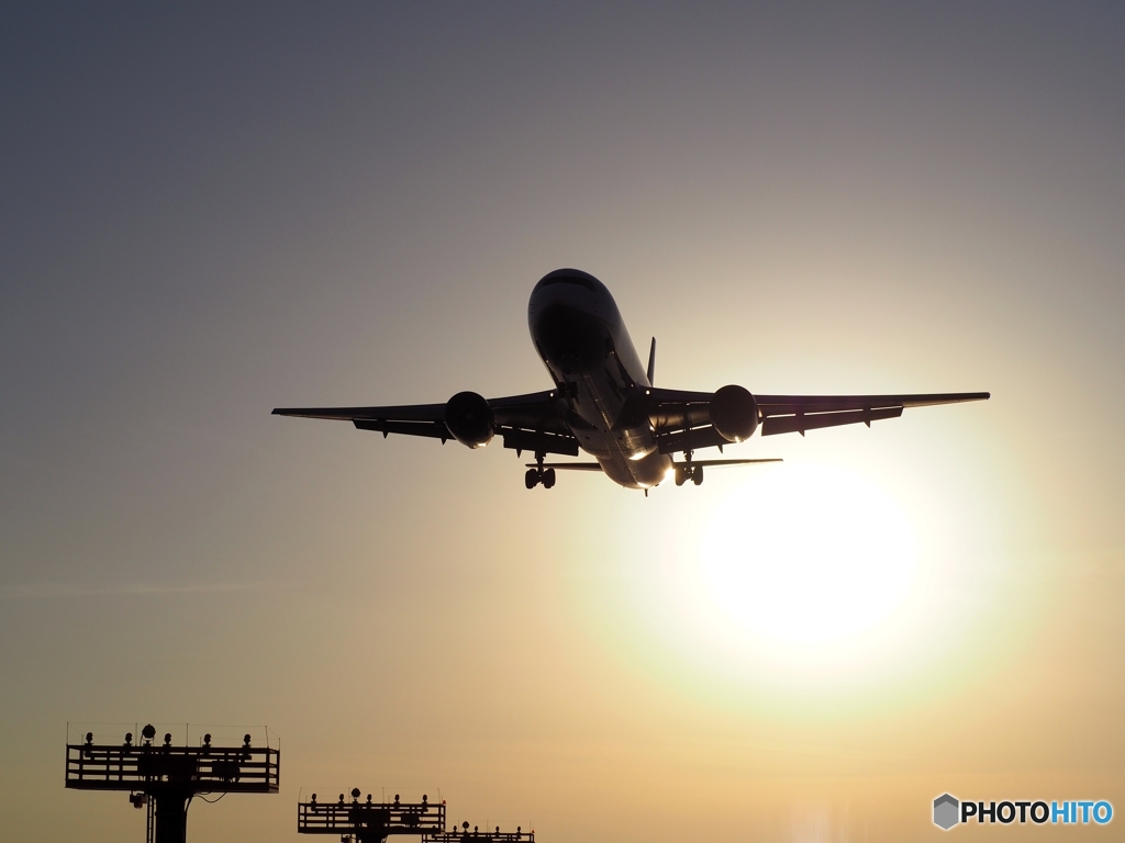 宇部空港着陸前