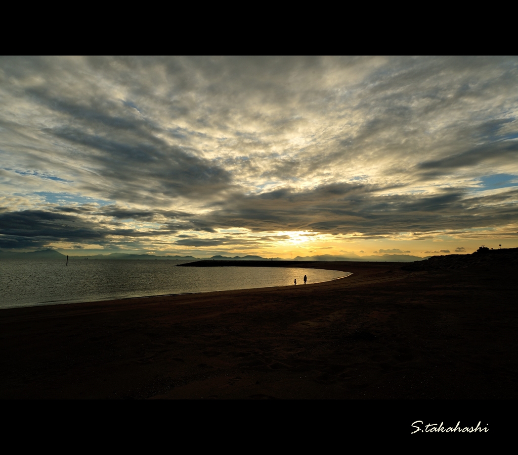 焼野海岸の夕日