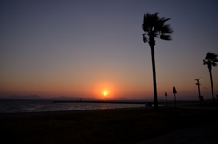 焼野海岸の夕日