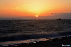 焼野海岸の夕日