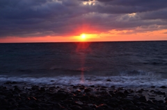 角島夕陽 角島夕陽