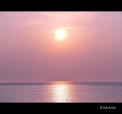 角島夕日