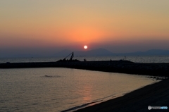 焼野海岸の夕日