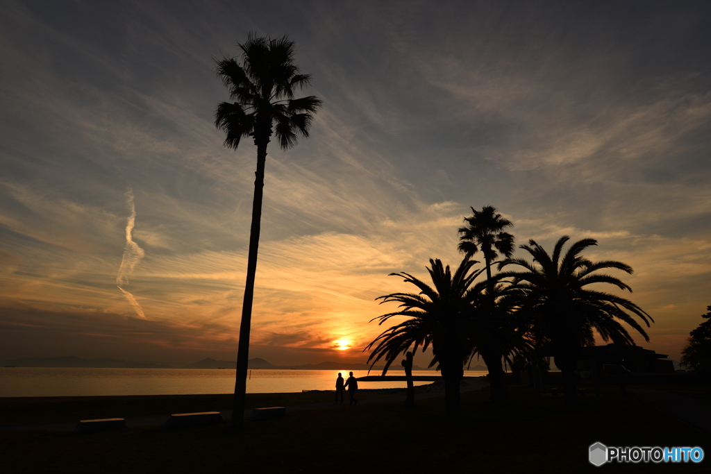 焼野海岸の夕陽