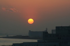 夕日