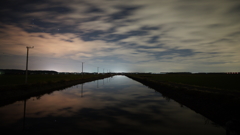 夜の水路