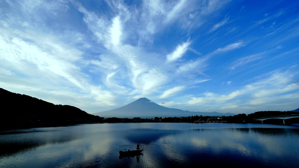 秋空2014：富士と雲